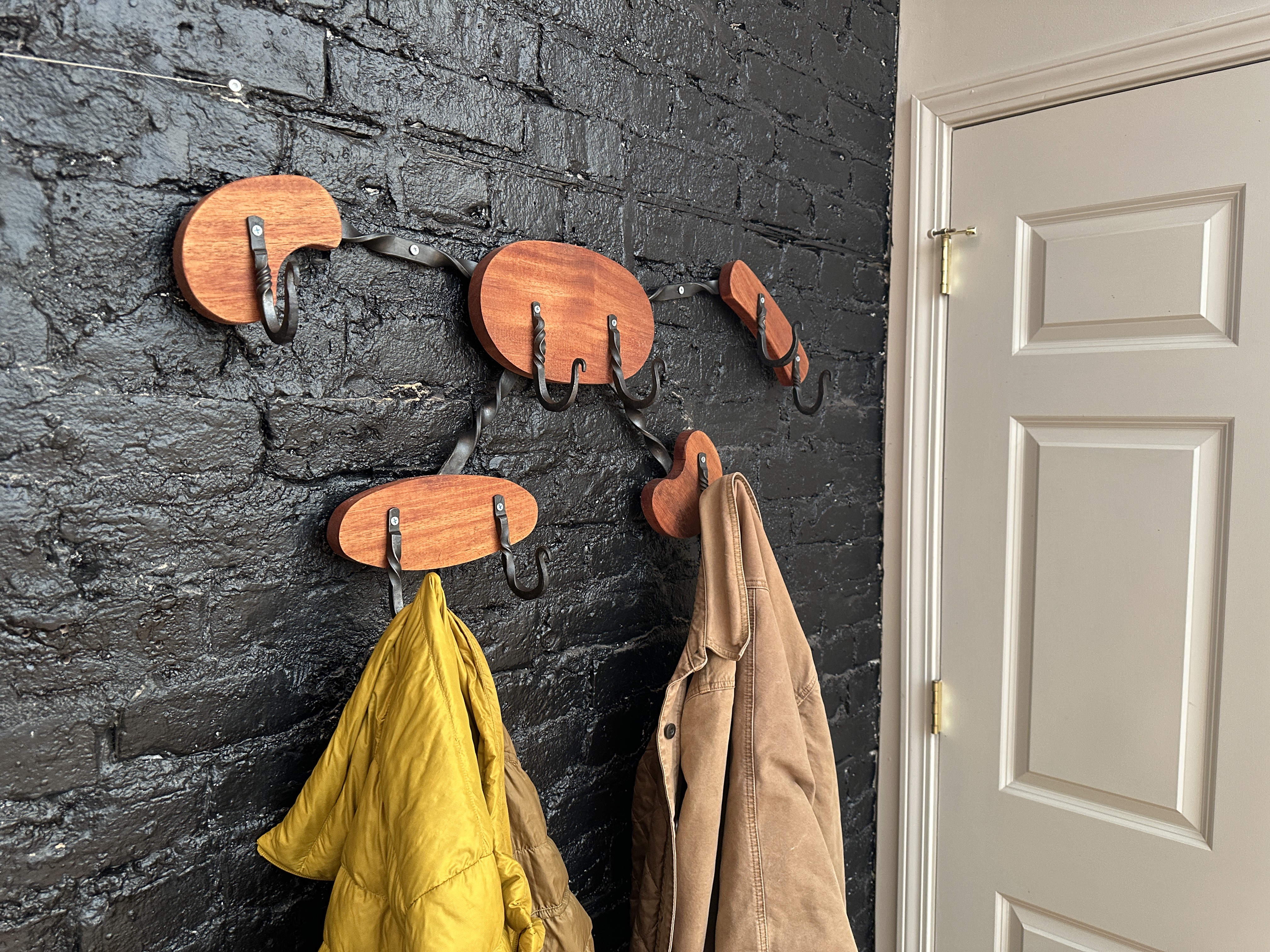 Rack with coats