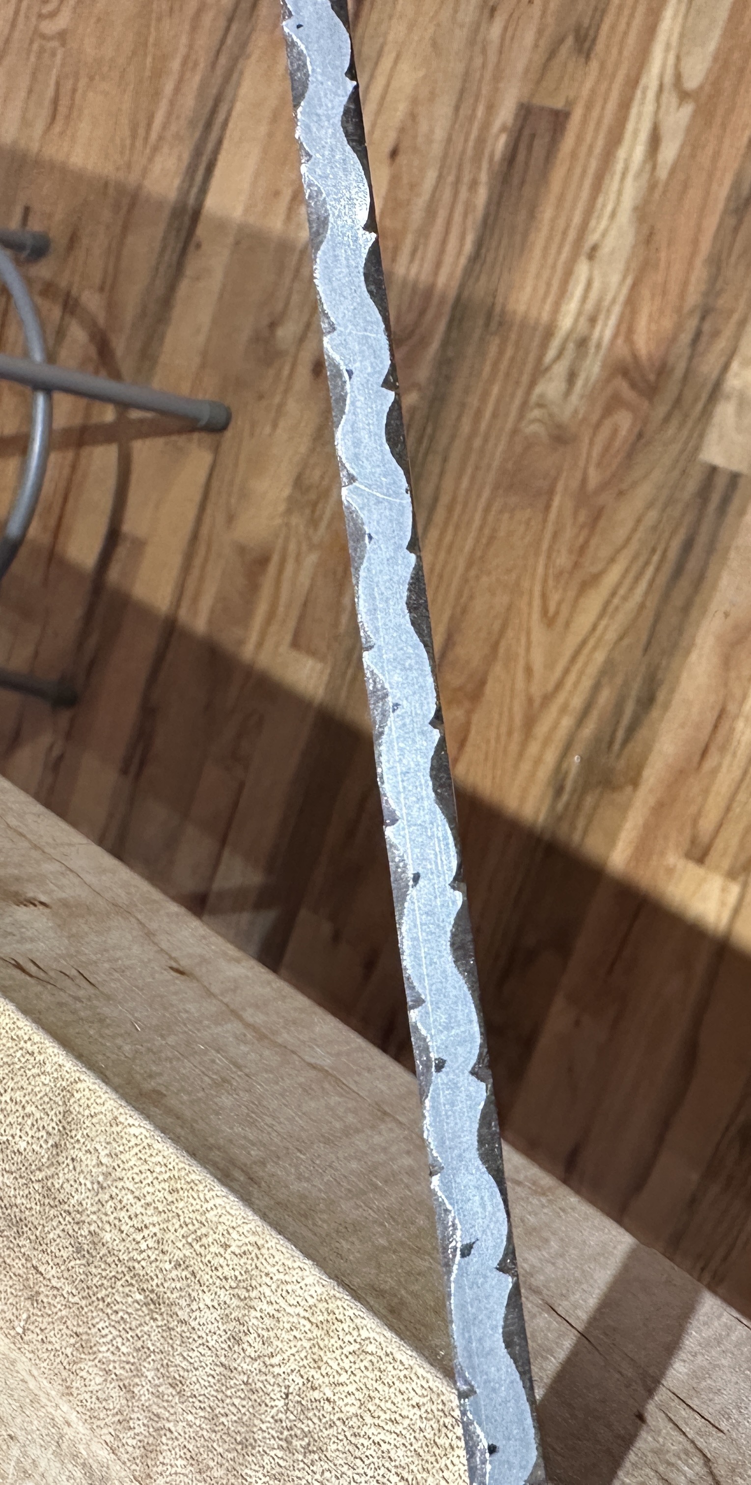 twisted damascus steel pendant